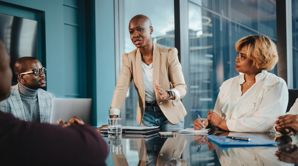 Ruwimbo Masuku leading a boardroom conversation